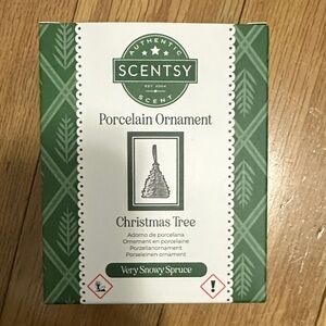 Scentsy Christmas Tree Porcelain Ornament in Very Snowy Spruce